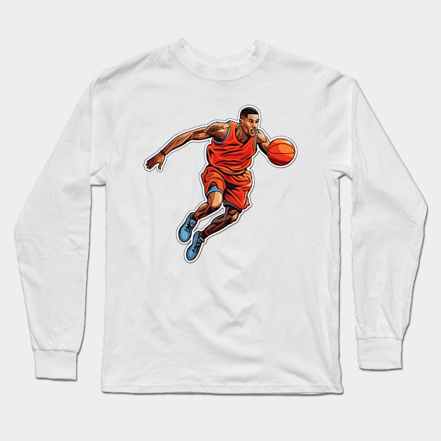 Durable outdoor basketballs for street Long Sleeve T-Shirt by Printashopus